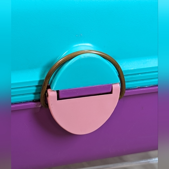 Caboodles of California Colorful Tackle Box Makeup Cosmetic Case 2602 VTG 90s - Picture 8 of 14